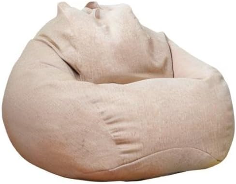 Stuffed Animal Storage Bean Bag Cover (No Filler) Extra Soft Beanbag Seat Chair Covers-Cotton Linen Memory Foam Beanbag Replacement Cover for Adults Children without Filling - Image 6