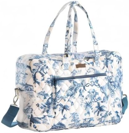 Maison d' Hermine Weekender Bags for Women Cotton Quilted Duffel Overnight Luggage Weekend Bag for Men Gym Gifts Travel | Overnight Luggage Weekend Bag for Men Gym Sports Gifts Duffle bag Business Travellers Trip Spring Summer - Image 10