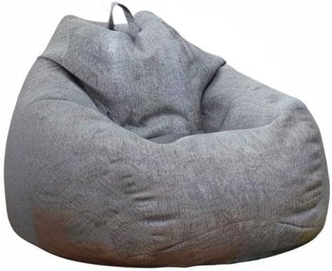Stuffed Animal Storage Bean Bag Cover (No Filler) Extra Soft Beanbag Seat Chair Covers-Cotton Linen Memory Foam Beanbag Replacement Cover for Adults Children without Filling - Image 7