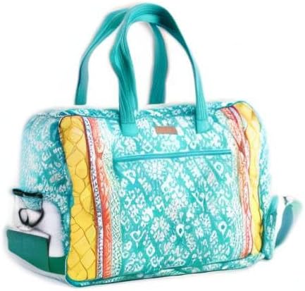Maison d' Hermine Weekender Bags for Women Cotton Quilted Duffel Overnight Luggage Weekend Bag for Men Gym Gifts Travel | Overnight Luggage Weekend Bag for Men Gym Sports Gifts Duffle bag Business Travellers Trip Spring Summer - Image 10