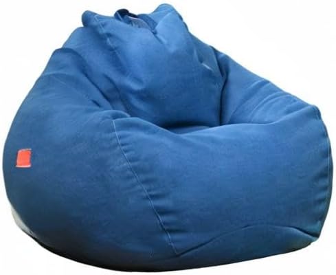 Stuffed Animal Storage Bean Bag Cover (No Filler) Extra Soft Beanbag Seat Chair Covers-Cotton Linen Memory Foam Beanbag Replacement Cover for Adults Children without Filling - Image 7