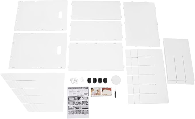 Blue Print Storage Organizer with Wheels, 30 Slots Roll Files Cart, White | Mobile Blueprint Storage Rack Cart, Construction Plan Holder, Map Poster Storage Cabinet for Office Home School - Image 9