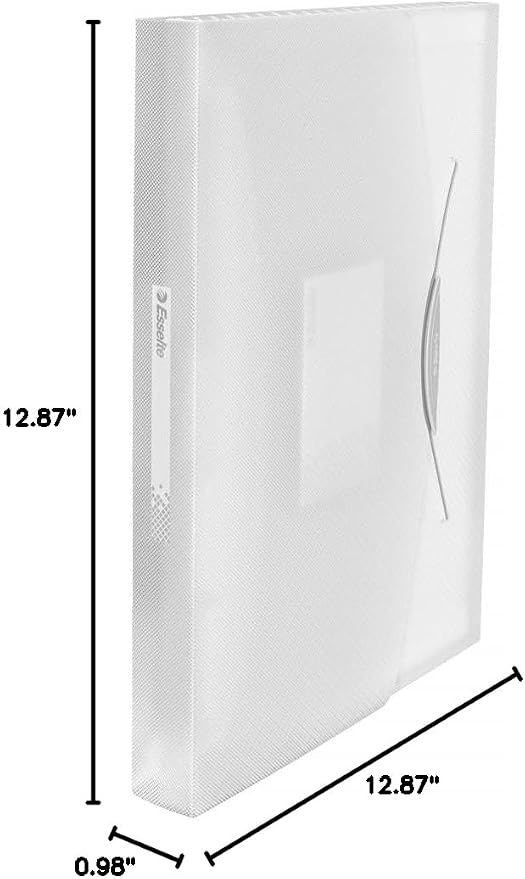 Esselte A4 Expanding Project File, Integrated Index with 6 Expanding Compartments, Elastic Closure, Flexible Plastic, White, VIVIDA Range, 624018 - Image 4