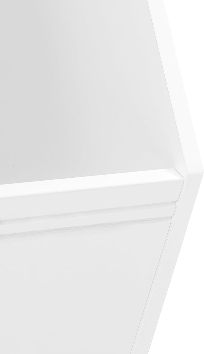 UTEX Kids Toy Storage Organizer, Stackable Bins, Cubby Toy Shelf | DIY Play Space, Slanted Front Panel, Wooden Toy Organizer, Playroom, Toy Room, Living Room, Nursery, White, 1 Cubby - Image 9