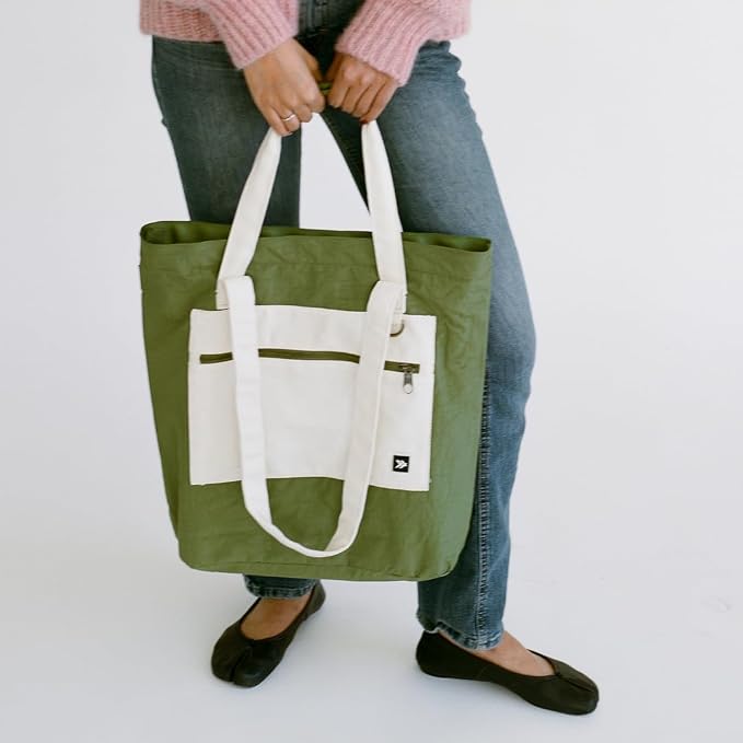 Thread Wallets Utility Tote – Large Travel Tote with Multi-Pocket Design, Laptop Compartment & Work Bag for Women (Scout) - Image 7