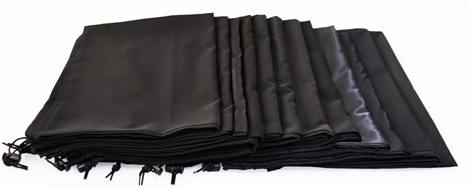 Extra Large Laundry Bag 30"x40" 12 Pack Black | Drawstring Bags, For Family, College, Dorm & Apartment, Heavy Duty, Reusable Storage Set - Image 6