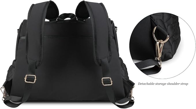 Diaper Bag Tote Baby Changing Bag Large Multifunction Baby Bags for Mom | Large Capacity, Durable, Splash-Proof, Adjustable Shoulder Straps, Hooks, Moms, Travel, Outdoor, Hiking, Outings - Image 7