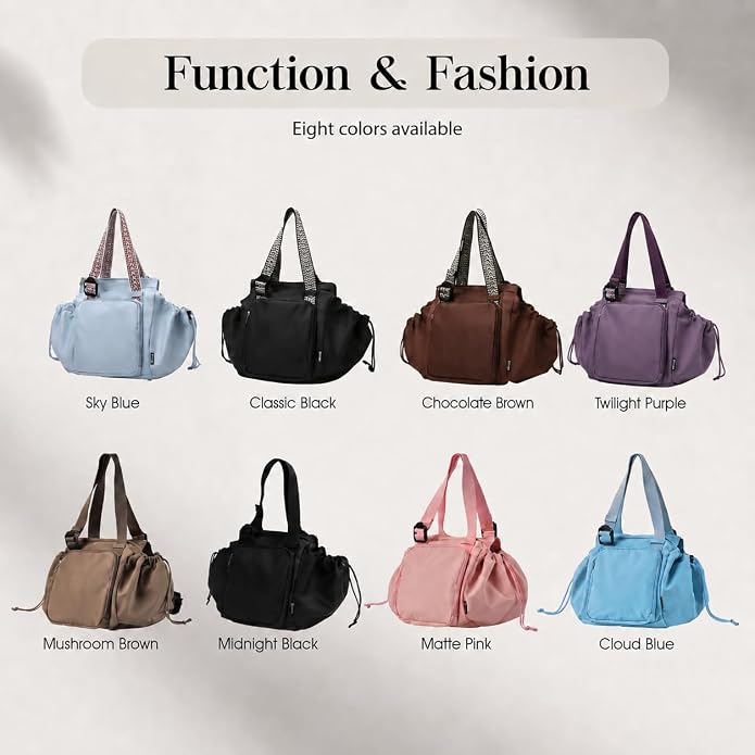 Everyday Bag Tote for Women, Spacious Diaper Bag with 16 Pockets, Durable Travel Bag, Sleek Work Shoulder Bag - Image 9