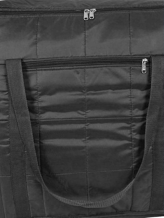 ANKIT INTERNATIONAL Jumbo Storage Bag for Clothes & Bedding – Lightweight Moisture Proof Parachute Fabric Organizer with Zipper & Handles, Large Capacity Storage for Blankets, Comforters (Black) - Image 7