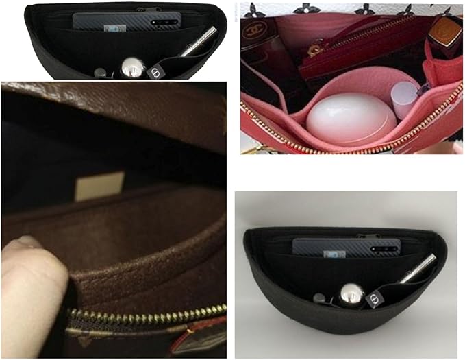 Purse Organizer Insert for Waistpack Inner Sleeve BUMBAG Lining Bag Storage Bag2047Dark brown - Image 7