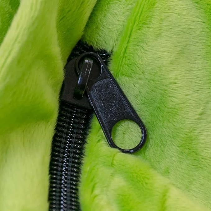 ULTIMATE SACK | 4 Ft Bean Bag Chair Replacement Cover Only | Lime Fur | Removable Washable Cover only - Image 9