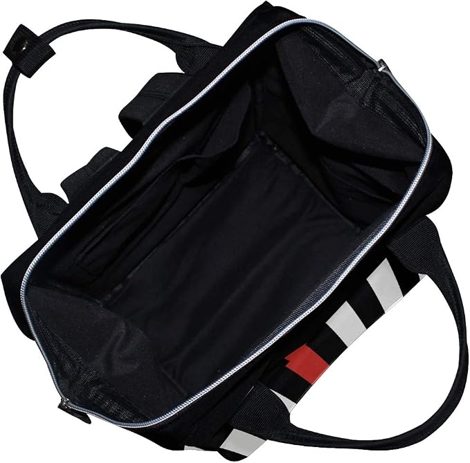 Large Capacity Baby Diaper Bag American Honoring Firefighter Flags Durable Multi Function Travel Backpack - Image 7