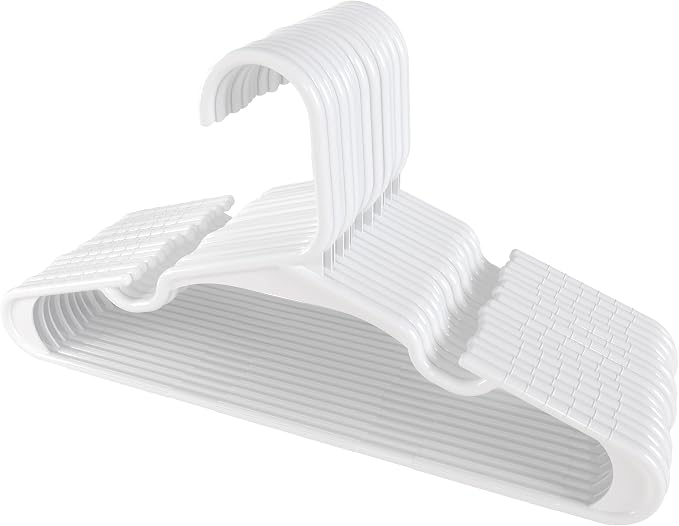 Utopia Home Kids Hangers 20 Pack – 11.5 Inch Baby Closet Hangers White | Plastic baby hangers | Fits children's & infant clothes | Gentle on delicate garments - Image 8
