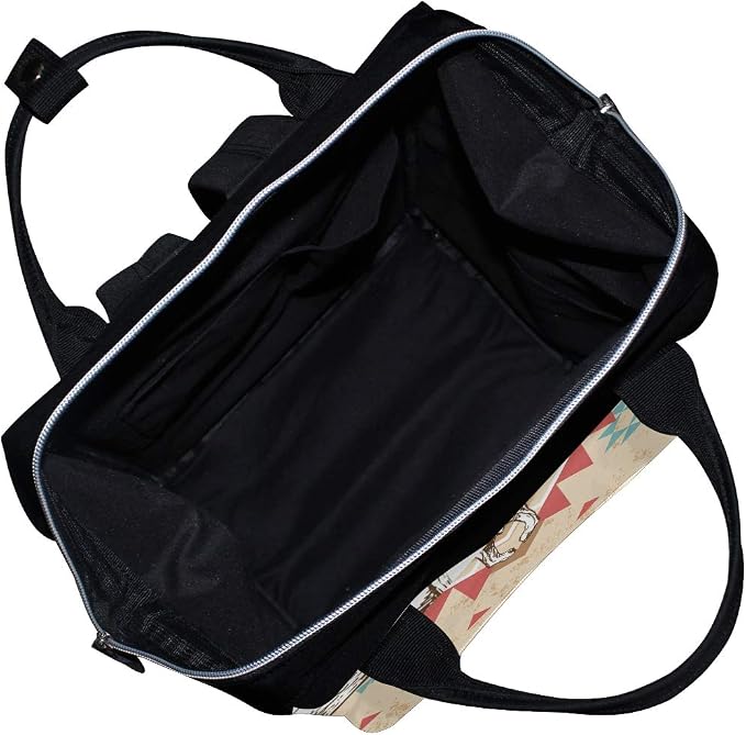 Large Capacity Baby Diaper Bag Cow Skull Durable Multi Function Travel Backpack - Image 7