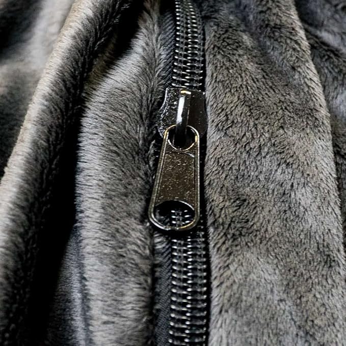 ULTIMATE SACK | 4 Ft Bean Bag Chair Replacement Cover Only | Charcoal Fur | Removable Washable Cover only - Image 9