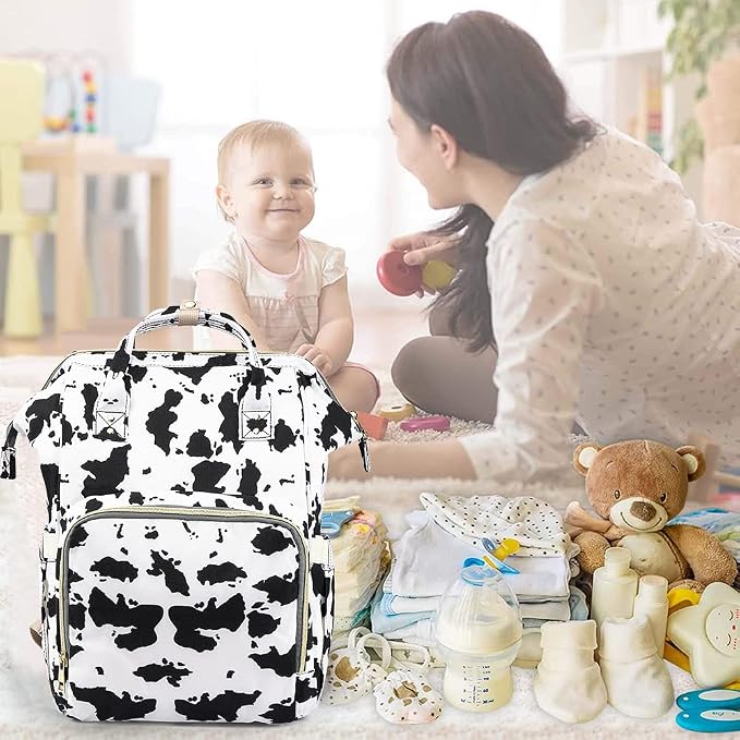 Diaper Bag Backpack for Mom & Dad, Multifunction Waterproof Baby Changing Bags, Large Nappy Bag Backpack - Image 9