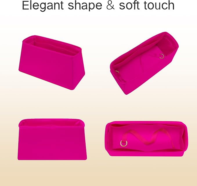 Fits for Brikin Bag Insert Organizer For Hermes(30 R,Magnolia) | Premium Silk Material,Smooth Touch,Lightweight,zipper,protect from scratches & stains,multiple pockets,keychain,waterproof - Image 9