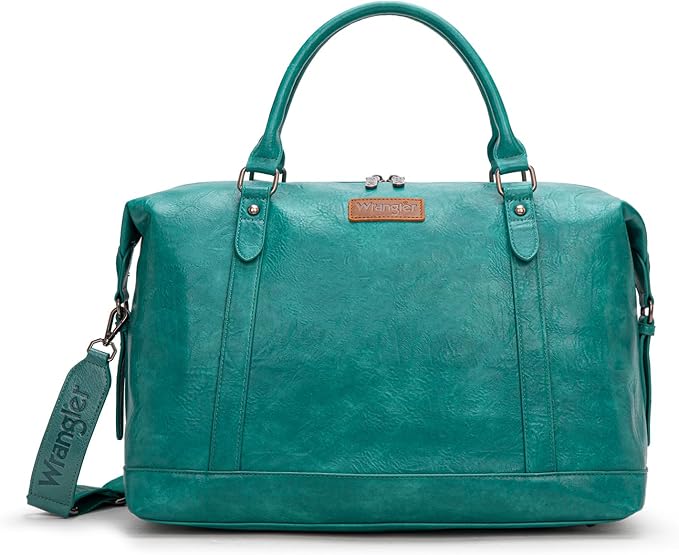Wrangler Duffel Bag Large Travel Weekender Bag for Women Waterproof Carry on Overnight Bag for Gym,Trips,Weekends,Turquoise - Image 7