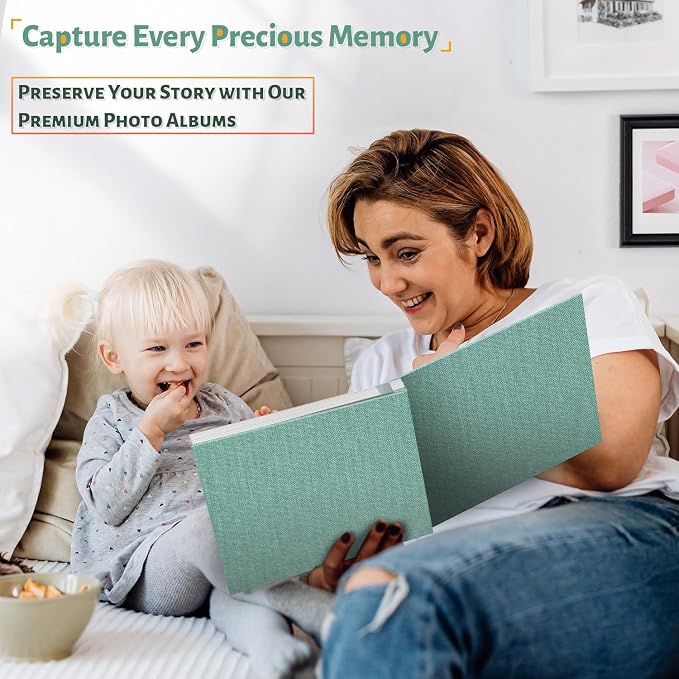 Artfeel Photo Album Self Adhesive Scrapbook,120 Pages Large Photo Book for 4x6,5x7,8x10 Pictures,DIY Album for Baby Wedding Family Travel Birthday,with Metallic Pen and Scraper - Image 6