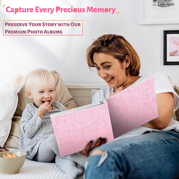 Artfeel Photo Album Self Adhesive Scrapbook,120 Pages Large Photo Book for 4x6,5x7,8x10 Pictures,DIY Album for Baby Wedding Family Travel Birthday,with Metallic Pen and Scraper - Image 6