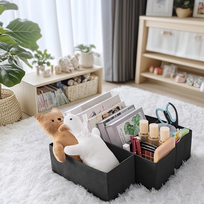 Drawer Organizer Clothes, 21 Pack Dresser Organizer for Baby Clothes, Underwear, Sock - Foldable Closet Organization and Storage Dividers Bins for Nursery, Bedroom (Black) - Image 9