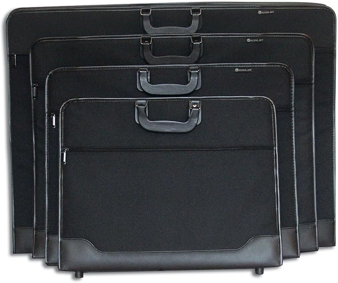 Speedball Universal Heavy Duty Art Portfolio Carrying Case with Handles for Storing and Transporting Artwork, Sketch, Drawing and Canvas, Black, 23 x 31 Inches - Image 2