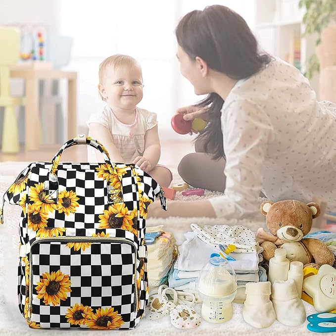 Diaper Bag Backpack for Mom & Dad, Multifunction Waterproof Baby Changing Bags, Large Nappy Bag Backpack - Image 9