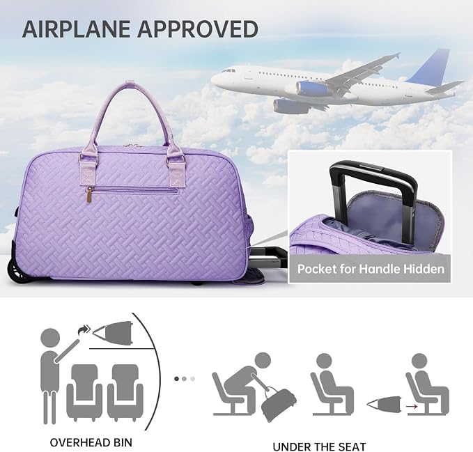 Duffle Bag for Travel, Weekender Bag with Shoe Compartment, Carry On Overnight Bag for Women with Toiletry Bag, Gym Bag with Wet Pocket, Hospital Bags for Labor and Delivery Beige - Image 6