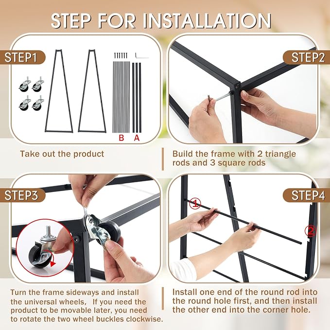 15 Tier Metal Ribbon Organizer Movable Ribbon Holder for Craft - Image 6