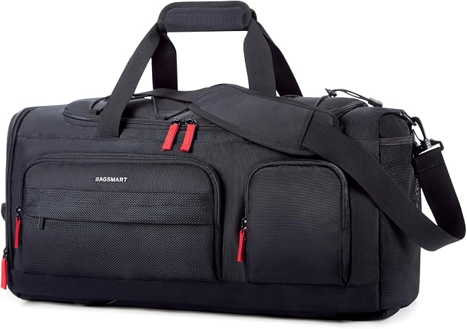 BAGSMART Gym Bag for Men, Athletic Sports Backpack Travel Hiking Duffel | 3-In-1 Gym Bag for Travel Clothes & Padded 13.3" Laptop, with Waterproof Wet Pocket & Shoe Compartment for Travel Camping - Image 9