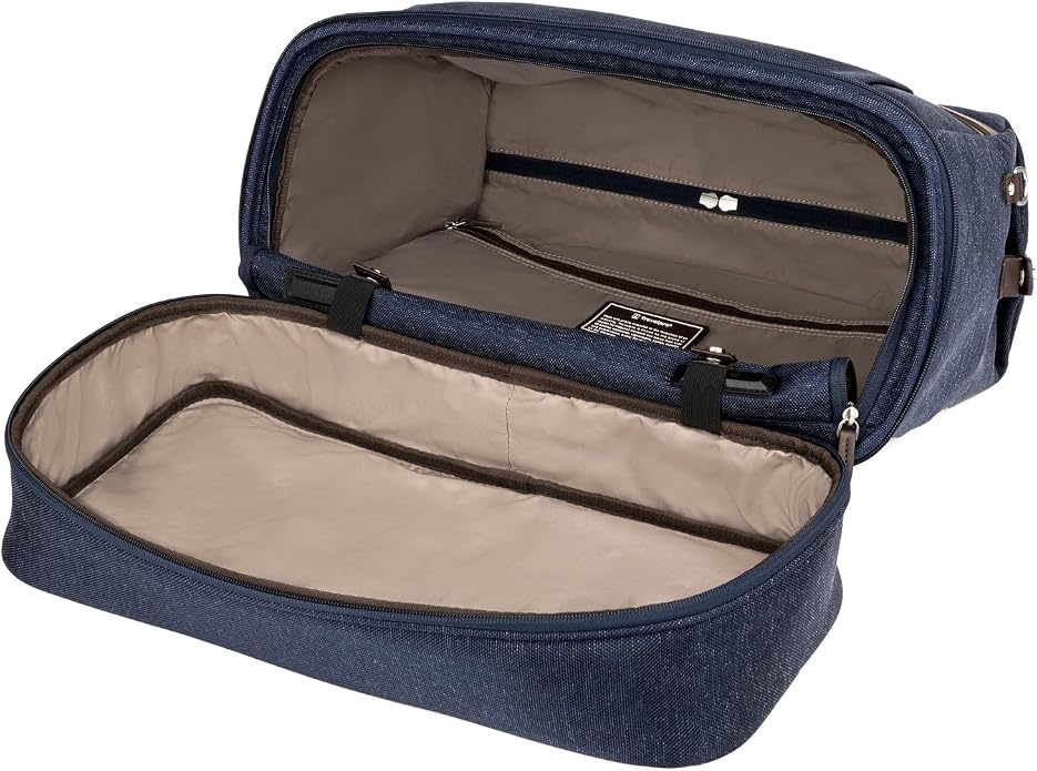 Travelpro Platinum Elite Carry on Soft Travel Drop-Bottom Weekender Bag, Overnight, Men and Women - Image 6
