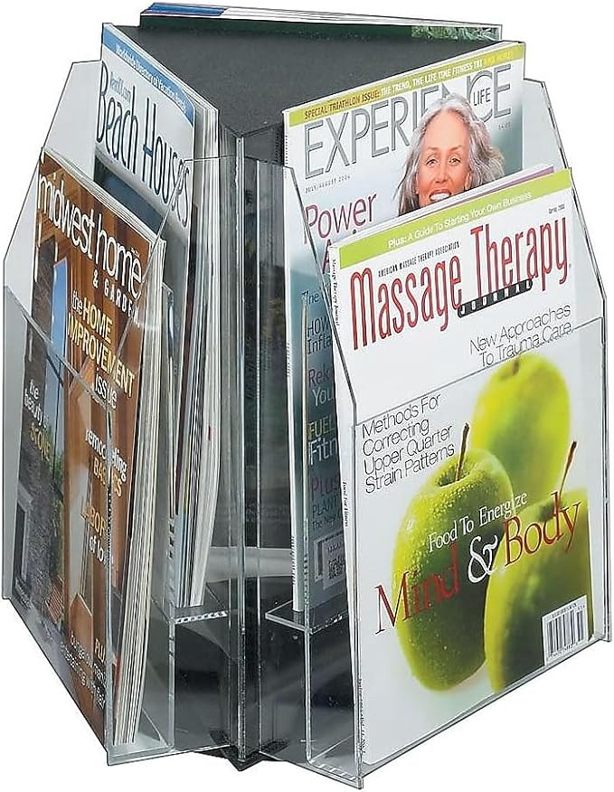 Safco Products 5698CL Reveal Table Top Literature Display, 6 Magazine, Clear - Image 3