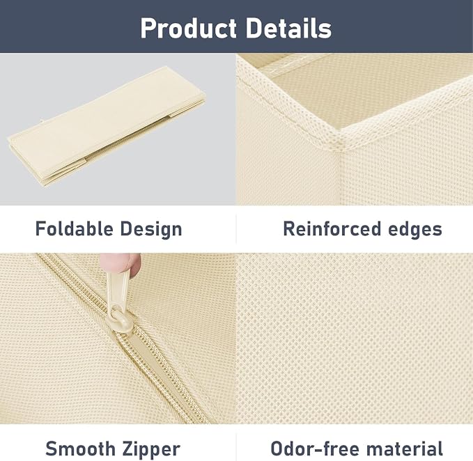 DIMJ Drawer Organizer Clothes Storage - 30 Pack Baby Dresser Organizer for Nursery, Small Fabric Closet Drawer Organizer Bins for Underwears Socks, Foldable Storage Dividers Organization for Bedroom - Image 6