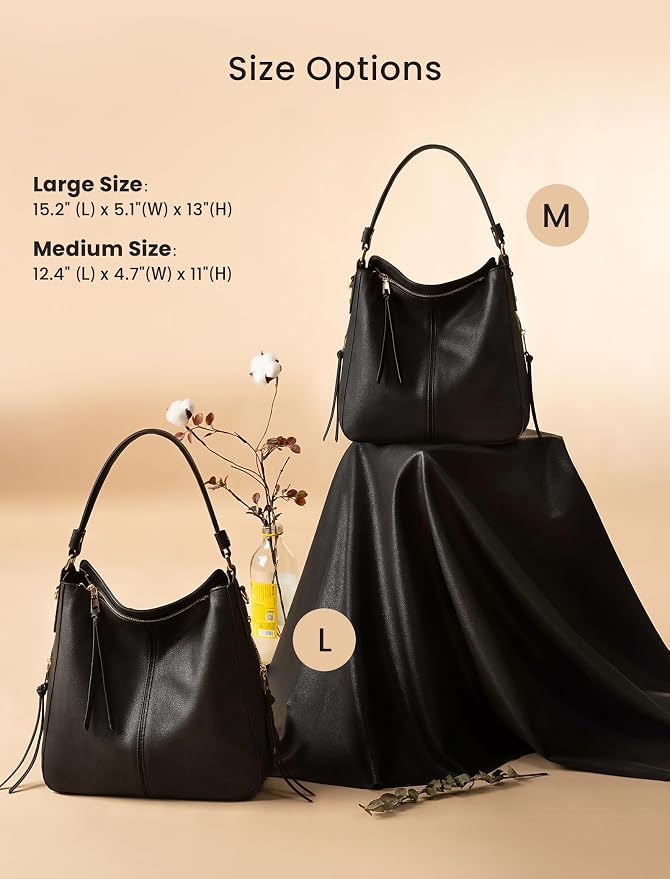 Hobo Crossbody Bag for Women, Designer Shoulder Purse Handbags - Image 5