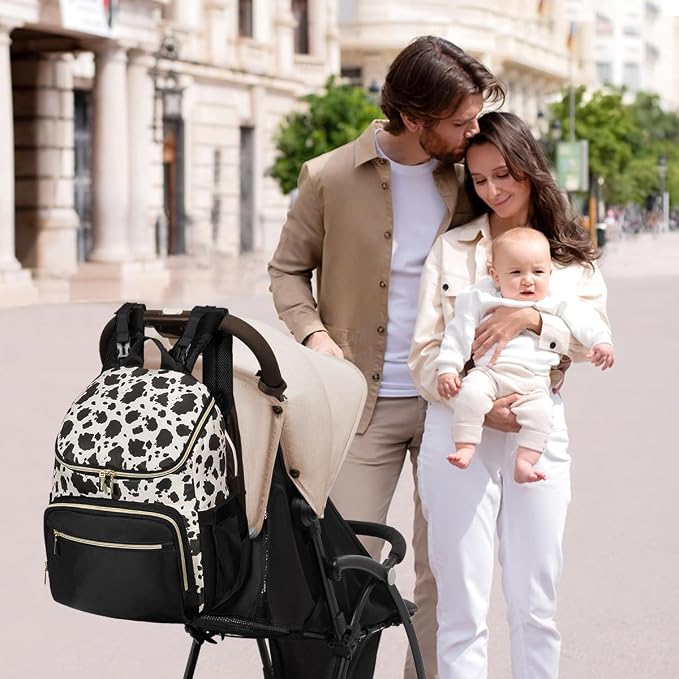 LOVEVOOK Diaper Bag Backpack Large Capacity Baby Bag with Portable Changing Pad, Multifunction Baby Travel Backpack - Image 6