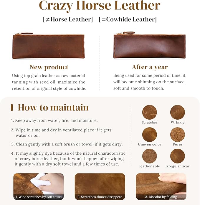 S-ZONE Vintage Genuine Leather Shoulder Bag Work Totes for Women Large | Top Grain Leather, Purse Handbag, Fits Laptop Documents, Luggage Sleeve, Multi Pockets, Work Travel Everyday - Image 8