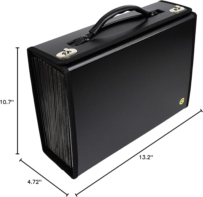 CNK Accordion File Folders with 24 Pockets Organizer for Document Paper Storage Folder Documents Expanding Binder Folio Pocket Receipt Filing Expandable Files Dividers Labels Letter Durable Handle - Image 9