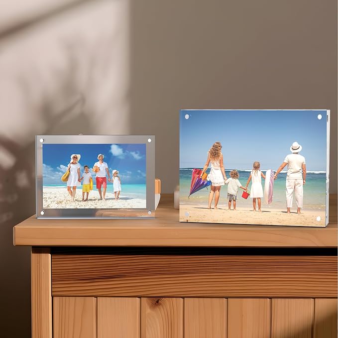 8x10 Inch Acrylic Picture Frame 1 Pack, 10+10mm Magnetic Photo Frame | High-clarity Acrylic, for 8x10 Pictures, Anti-fade, Frameless Floating, Double Display, Liquids Corrosion Resistant, 1 Pack - Image 9