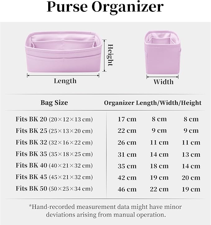 Satin Purse Organizer for Birkin 40, Mauve Sylvestre | Tailored Fit, Multiple Pockets, Lightweight Satin, Purse Essentials, Ideal for Travel, Shopping, and Daily Use - Image 8