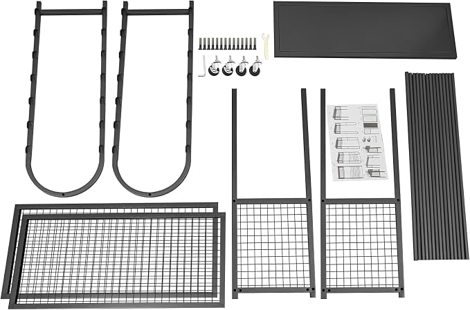 Double-Sided Ribbon Holder, 16-Layer Iron Ribbon Organizer Rack Wrapping Paper Storage Rack Bottom Basket for Flower Shop, Craft Room, H: 65Inch - Image 9