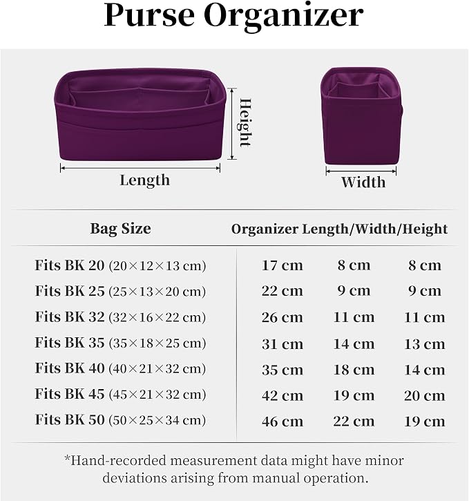 Satin Purse Organizer for Birkin 30, Anemone | Retourne Style, Tailored Fit, Multiple Pockets, Lightweight Satin, Ideal for Travel, Shopping, and Daily Use - Image 8