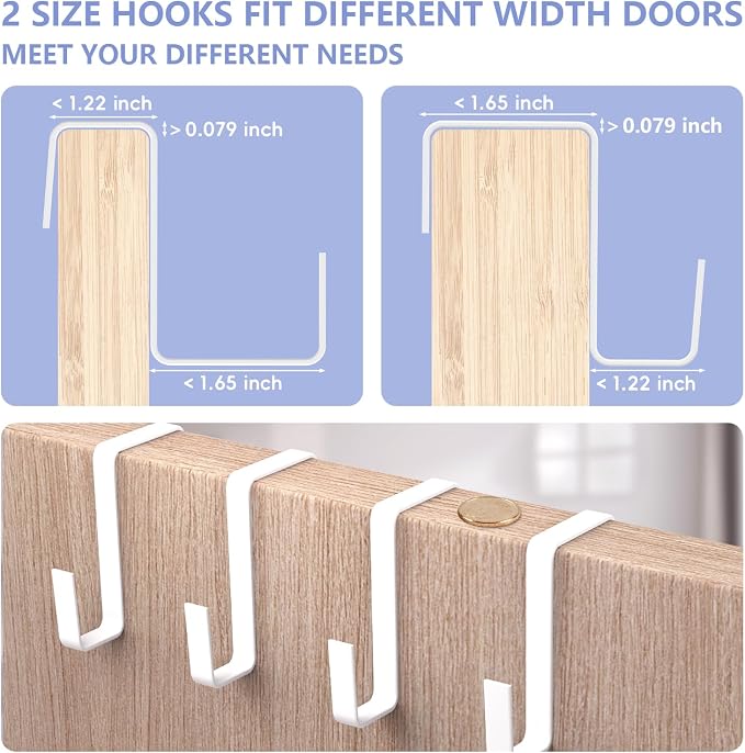 1 Pack Over The Door Shoe Organizer, 8 Shelves Hanging Shoe Organizers, | 68" Exlarge Deep Pockets Shoe Rack for Closet, Shoe Holder for Boots, Sneakers, Heels, Over Door Organizer in Home, RV, Beige - Image 8