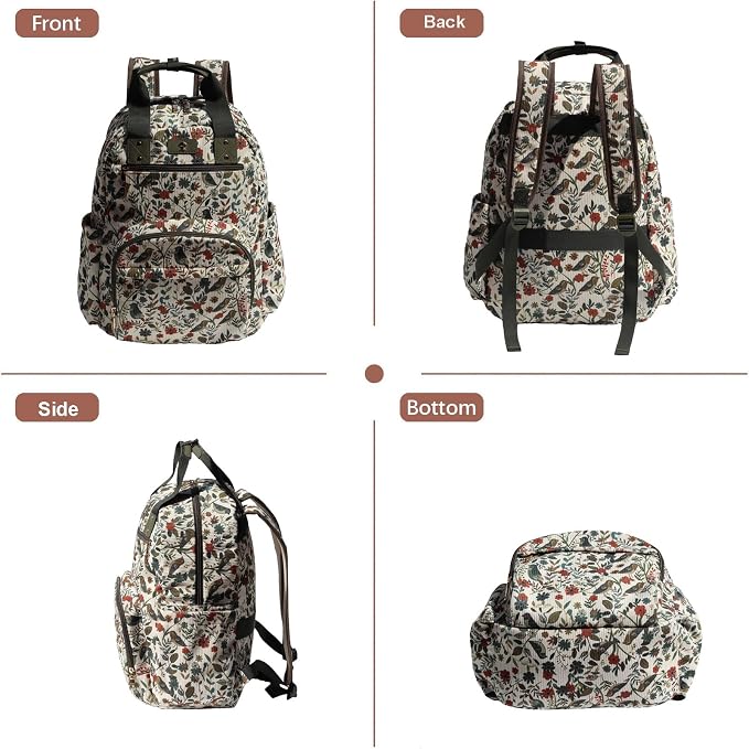 Diaper Bag Backpack Corduroy Multifunction Baby Fashion Travel Pack office Laptop Bag - Image 7