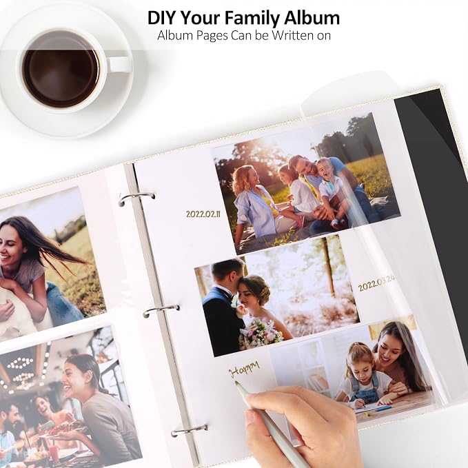 Zesthouse Photo Album Refill Pages for 3 Ring (10 Pack), 16 in Photo Albums Self Adhesive Pages Holds 8x10 5x7 4x6 2x3 Photos or Recipe Cards - Image 5