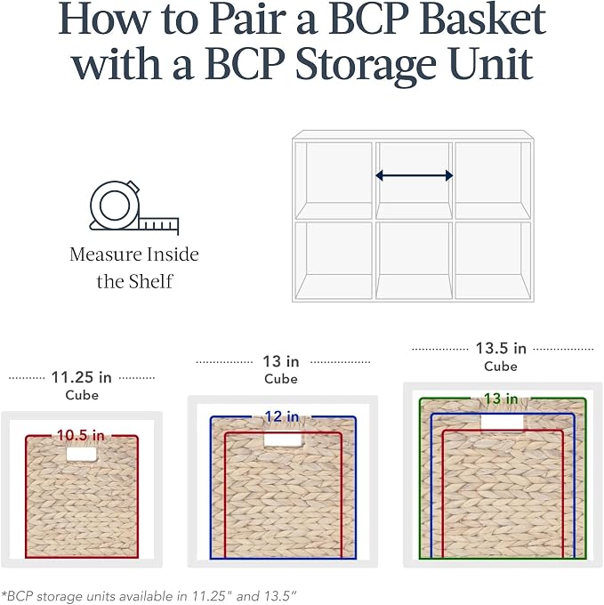 Best Choice Products 12 x 12in Scalloped Hyacinth Baskets, Rustic Set Of 5 Multipurpose Collapsible Storage Organizer, Handwoven Laundry Totes for Bedroom, Living Room, Shelves – Chestnut - Image 8