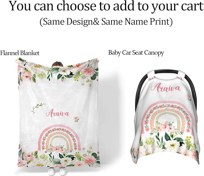 Custom Diaper Bag with Name Personalized Floral Rainbow Nylon Travel Backpack for Holiday Travel Customized Nappy Changing Bag with Pockets for New Mom - Image 6