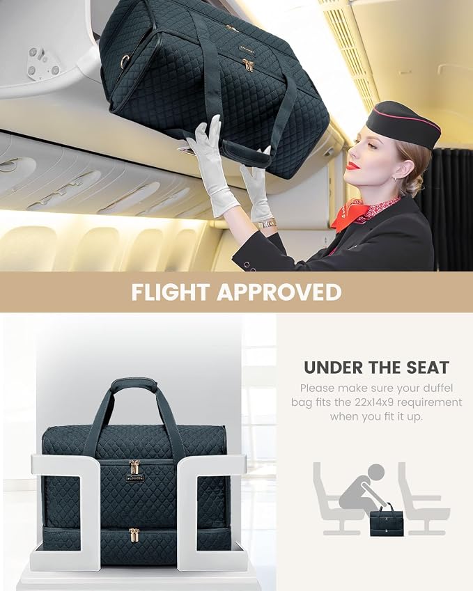 LOVEVOOK Large Travel Duffle Bag, Weekender Bags for Women With Shoe Compartment, Overnight Hospital Bag For Women Labor Delivery, Carry on Bag Personal Item Travel Bag, Yoga Gym Duffel Bag - Image 9