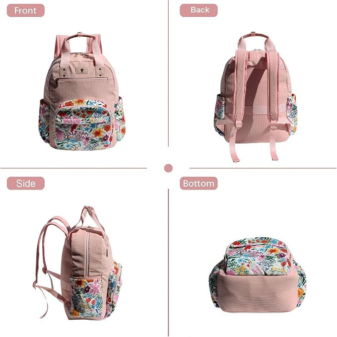 Diaper Bag Backpack Corduroy Multifunction Baby Fashion Travel Pack office Laptop Bag - Image 7