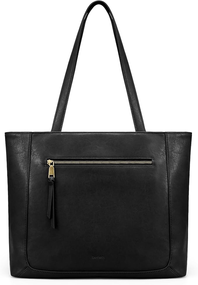 befen Genuine Leather Tote Bag for Women, Large Work Tote Bag with Zipper Leather Purse and Handbags with 15.6" Compartment - Image 9