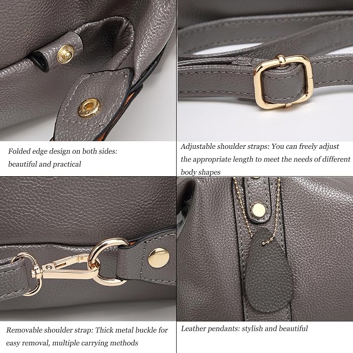 Handbags and Purses for women Vegan Leather Tote Bag for Women Satchel Shoulder Bags Travel Purse with Compartments - Image 6